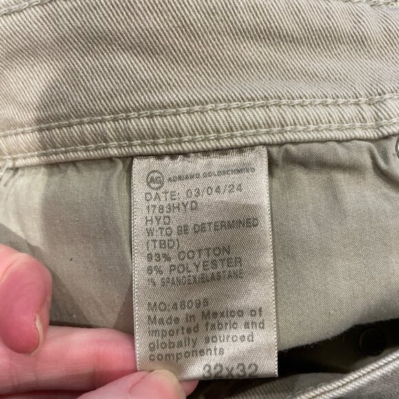 Adriano Goldschmied AG-ED Denim Mens 32x34 Tellis Modern Slim Jean Beige Stretch - Picture 4 of 12